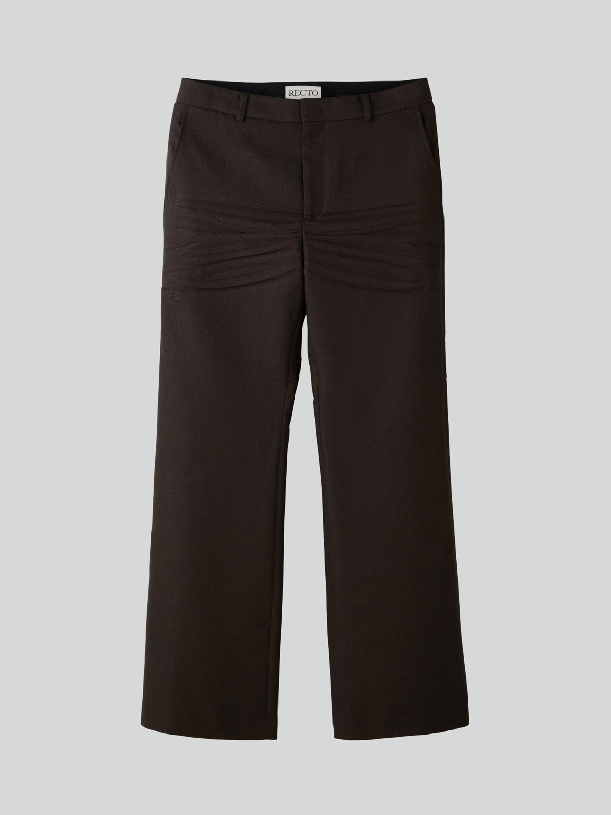 Recto - Crease Detail Flare Pants (Vintage Brown) product image 11 | TRAB K-Fashion Australia
