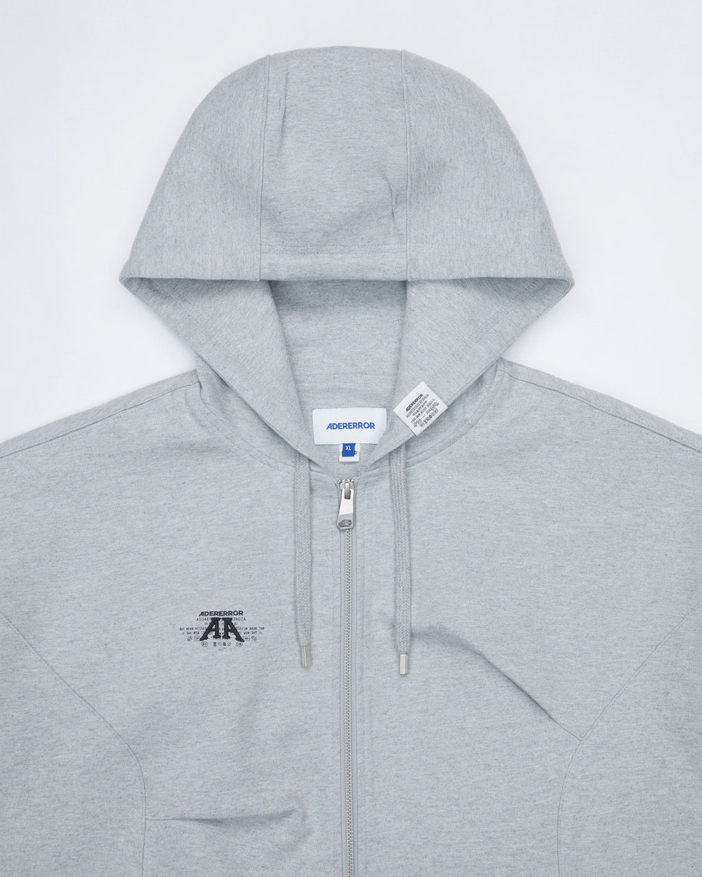 Ader Error - Nolc logo hoodie zip-up (Grey) product image 6 | TRAB K-Fashion Australia