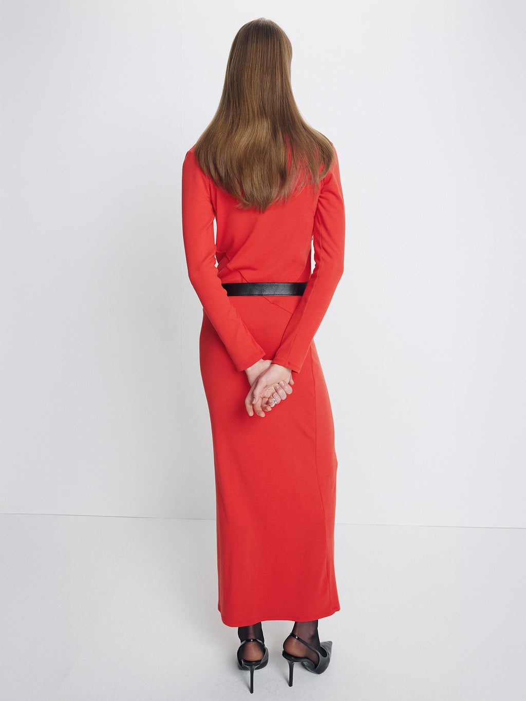 Tonywack - Draped Maxi Dress (Red) product image 3 | TRAB K-Fashion Australia