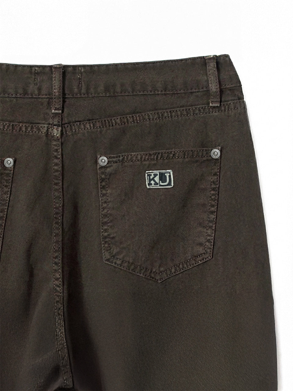 Kijun - Garment Dyed Classic Pants (Charcoal Brown) product image 8 | TRAB K-Fashion Australia