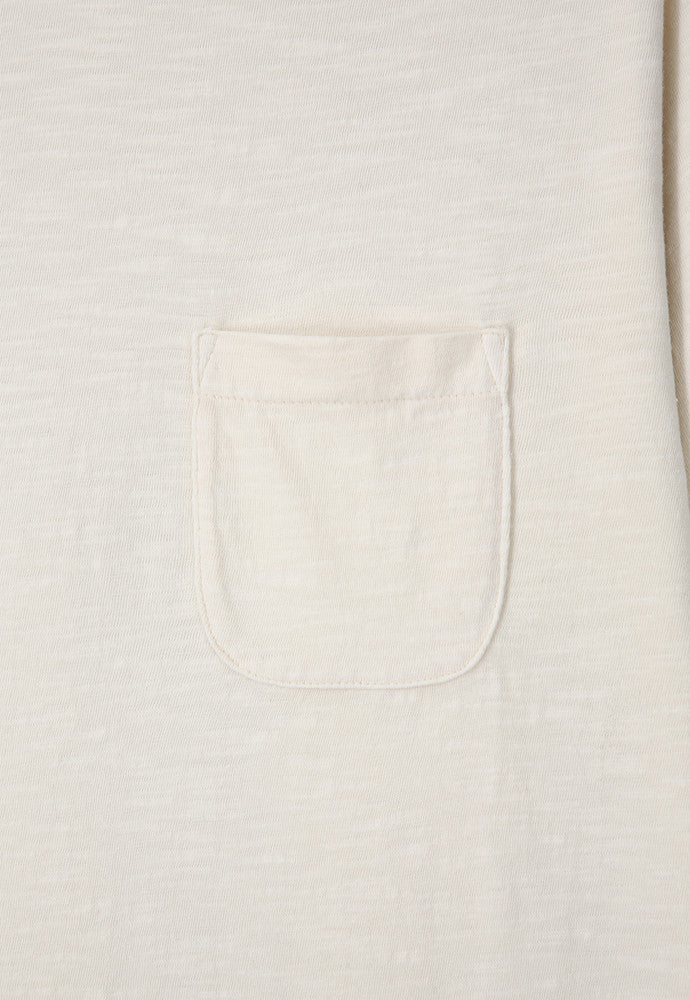 Art if acts - Garment Dyed Slub Pocket T-Shirt (Cream) product image 6 | TRAB K-Fashion Australia