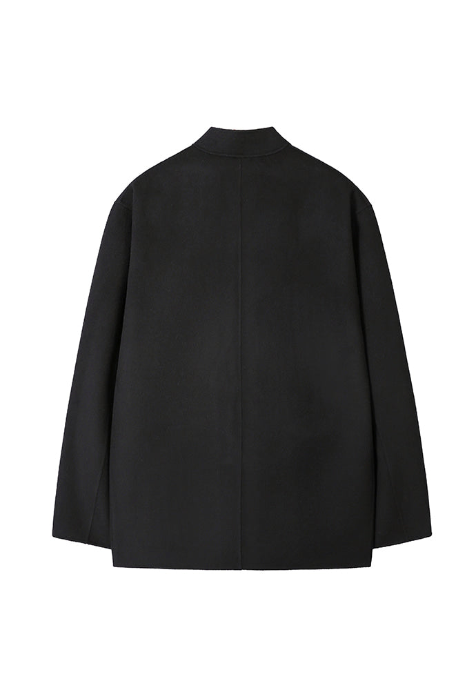 Art if acts - Handmade High Collar Coat (Black) product image 9 | TRAB K-Fashion Australia