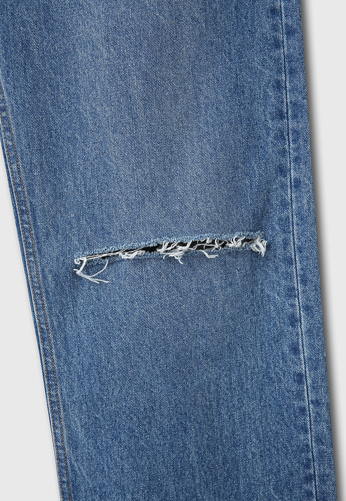 Tonywack - Straight-Leg Distressed Denim Jeans (Mid Blue) product image 14 | TRAB K-Fashion Australia