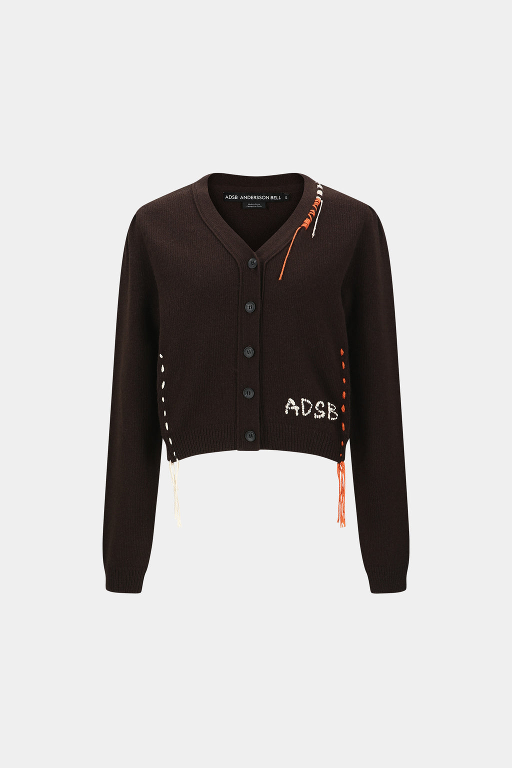 Andersson Bell - Morgan Hand Stitched Knit Cardigan (Brown) product image 6 | TRAB K-Fashion Australia