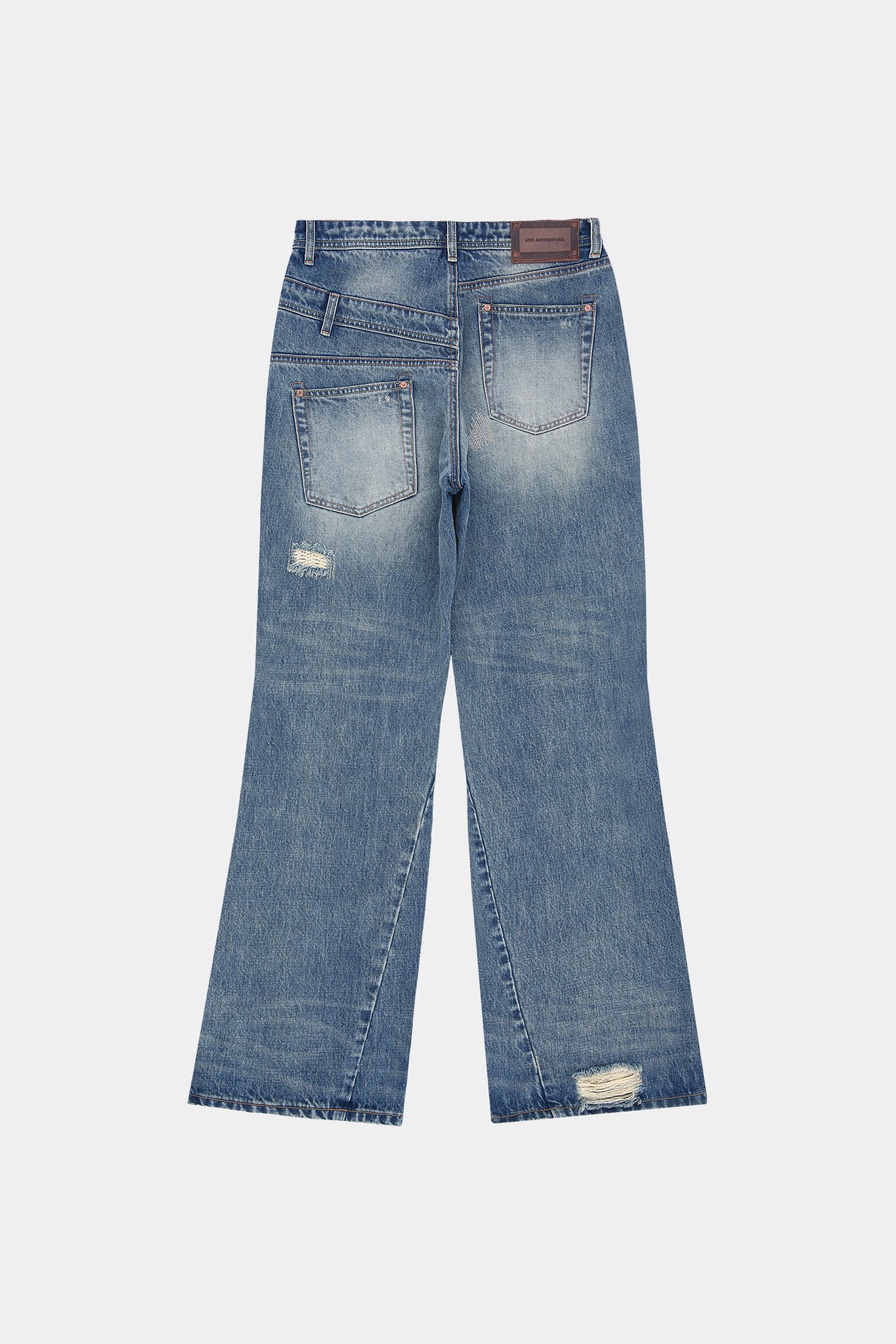 Andersson Bell - Unisex Re-Worked Embroidery Flare Jeans (blue) (Blue) product image 14 | TRAB K-Fashion Australia
