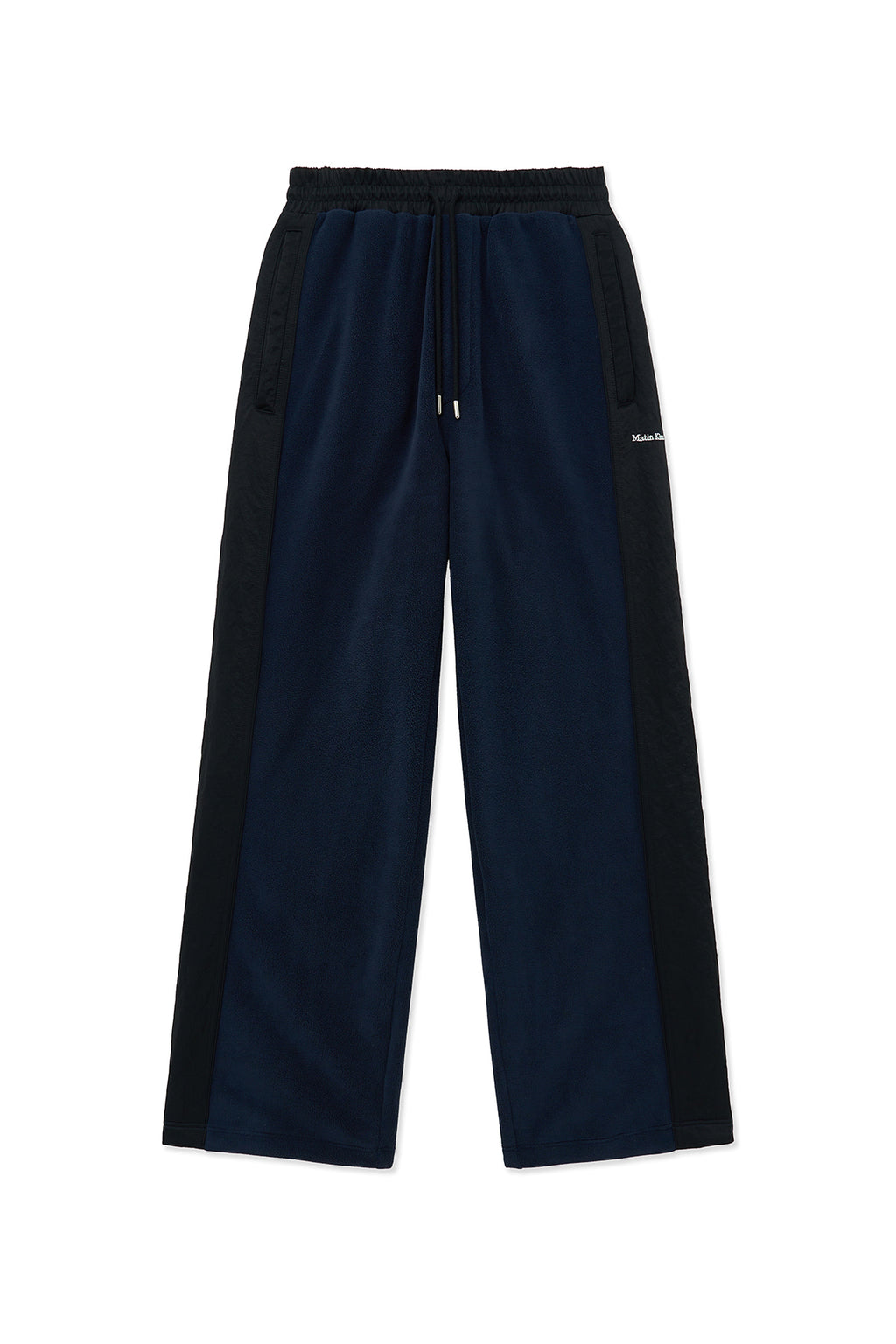 Matin Kim - Sherpa Fleece Drawstring Pants (Navy) product image 1 | TRAB K-Fashion Australia