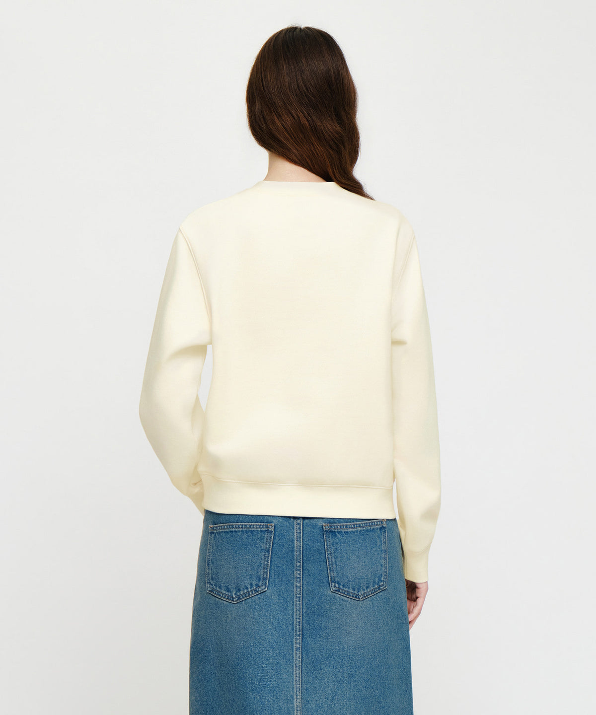 Marithe & Francois Girbaud - Ribbon Graphic Sweatshirt (brushed) (Ivory) product image 3 | TRAB K-Fashion Australia