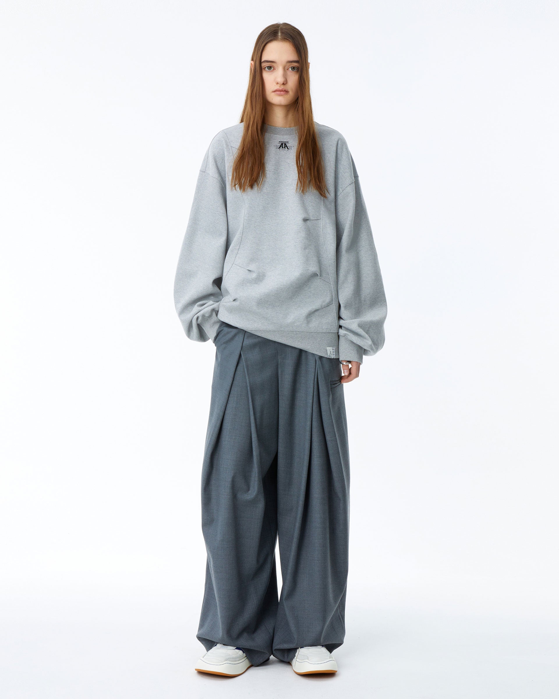 Ader Error - Nolc logo sweatshirt (Grey) product image 1 | TRAB K-Fashion Australia