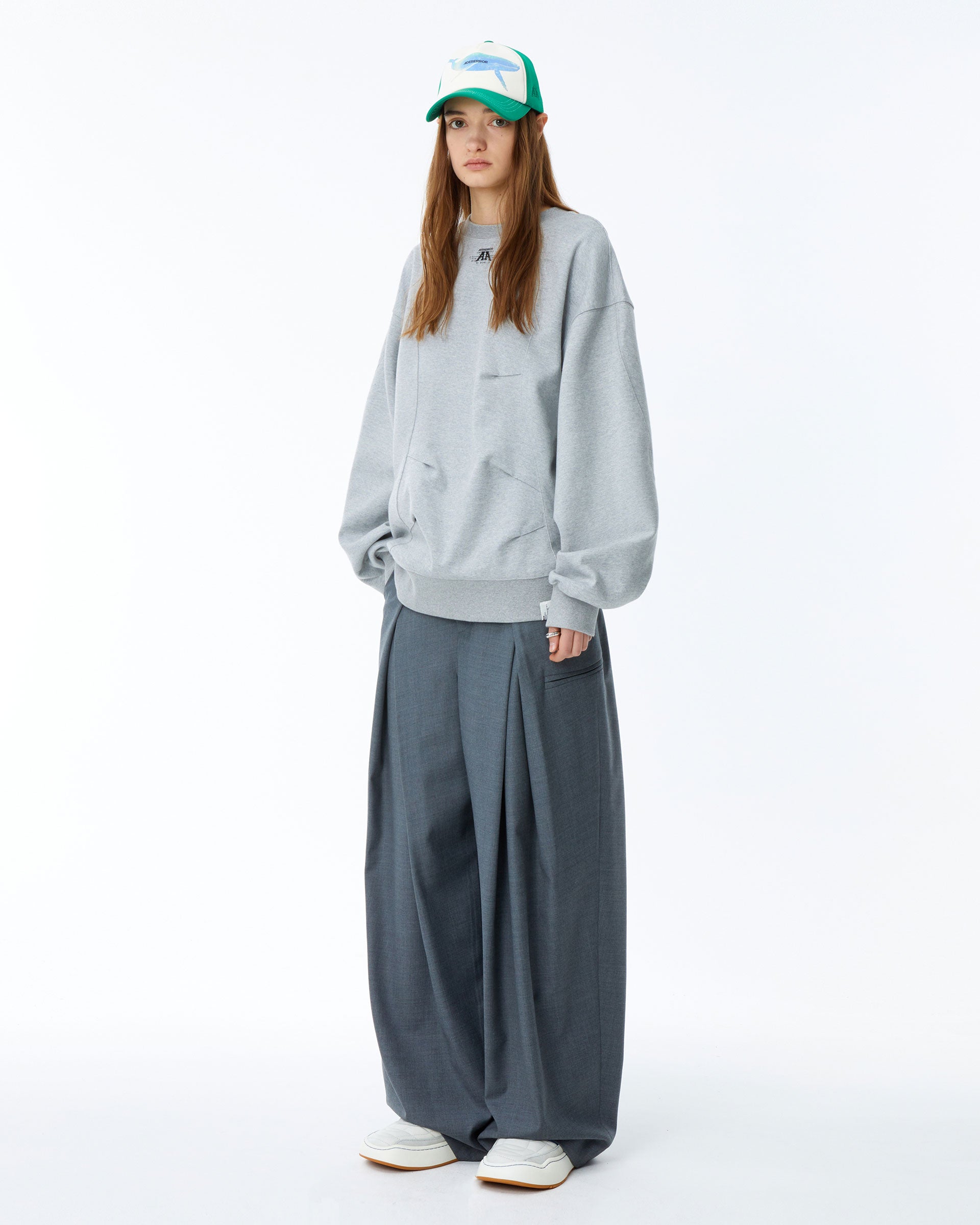 Ader Error - Nolc logo sweatshirt (Grey) product image 2 | TRAB K-Fashion Australia