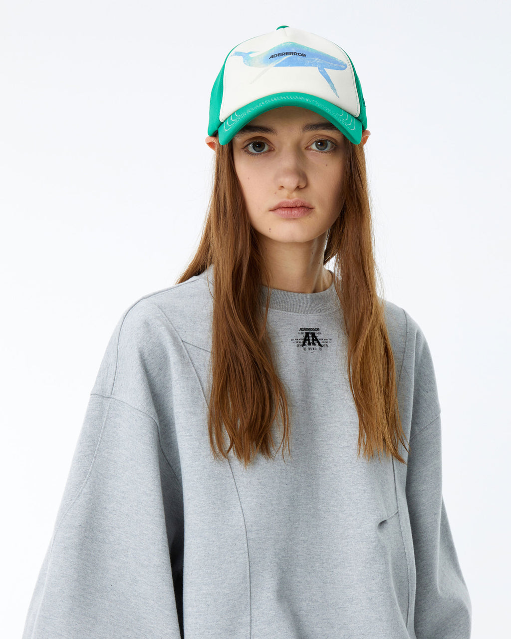 Ader Error - Nolc logo sweatshirt (Grey) product image 3 | TRAB K-Fashion Australia