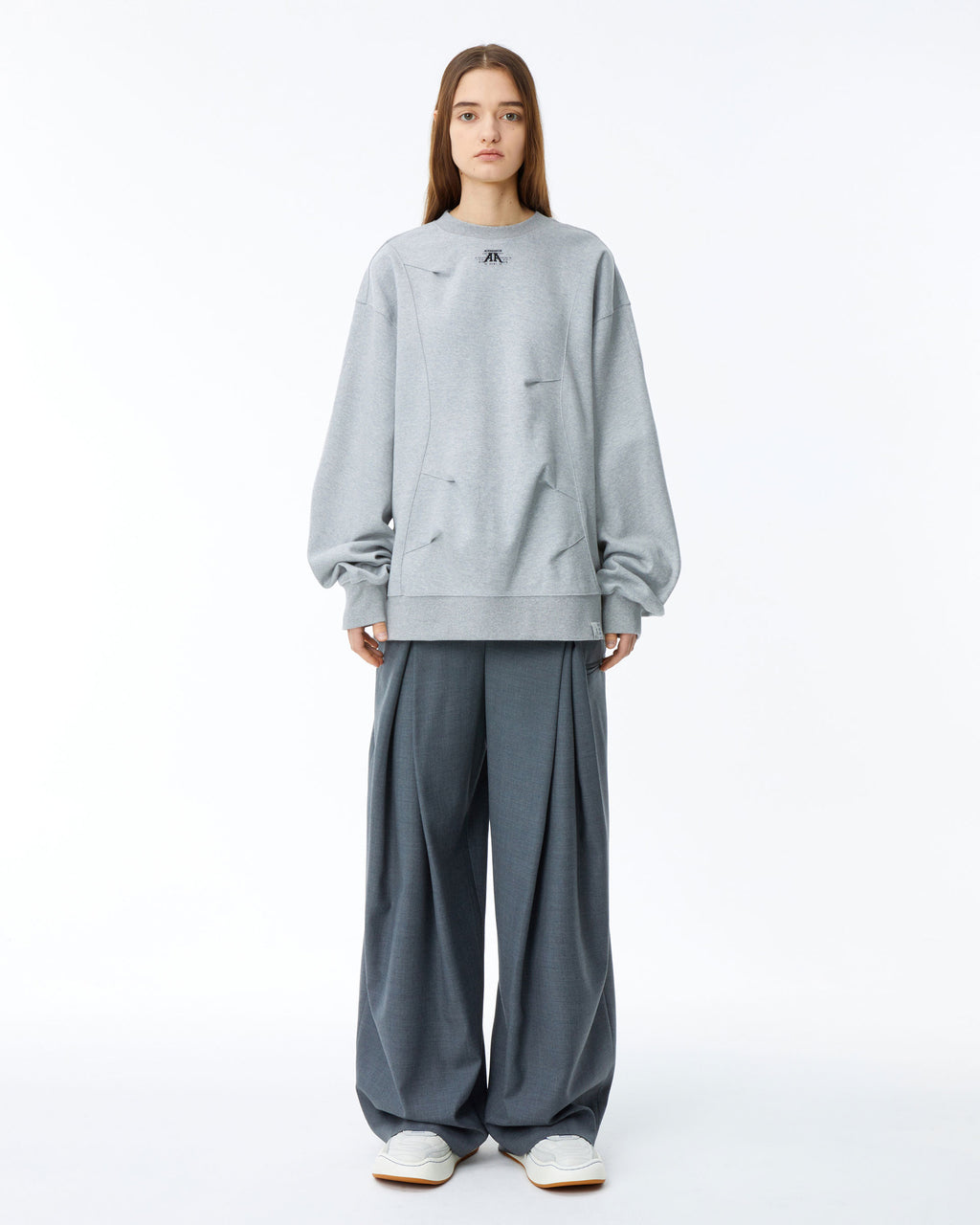 Ader Error - Nolc logo sweatshirt (Grey) product image 4 | TRAB K-Fashion Australia