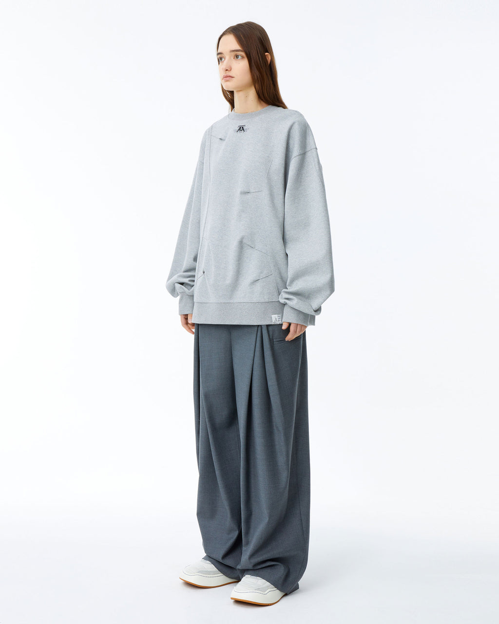 Ader Error - Nolc logo sweatshirt (Grey) product image 5 | TRAB K-Fashion Australia