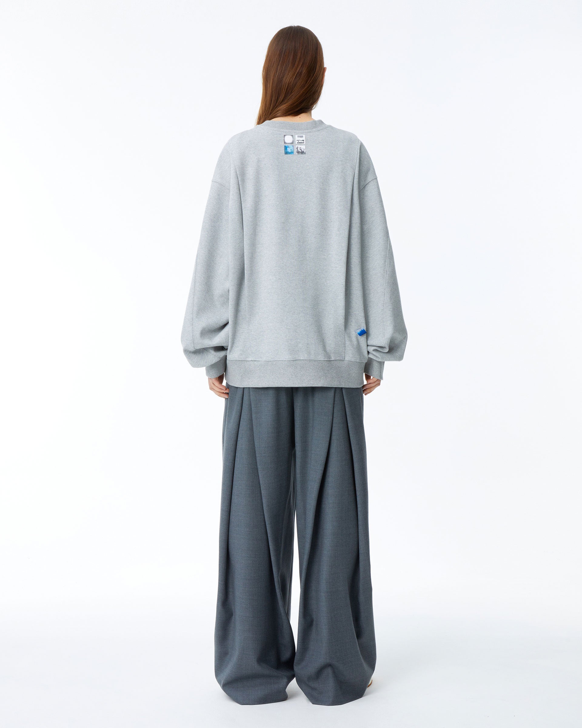 Ader Error - Nolc logo sweatshirt (Grey) product image 6 | TRAB K-Fashion Australia