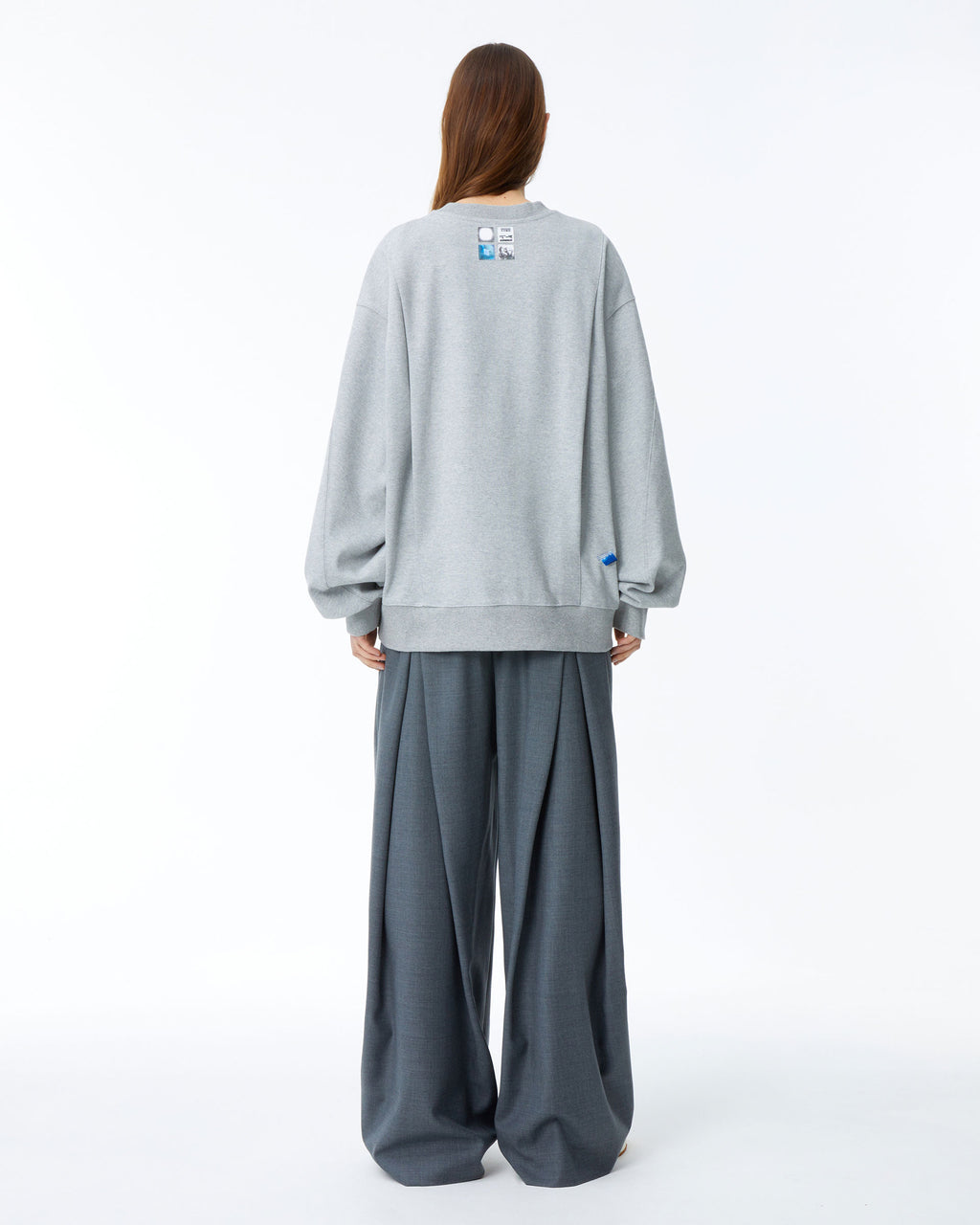 Ader Error - Nolc logo sweatshirt (Grey) product image 6 | TRAB K-Fashion Australia