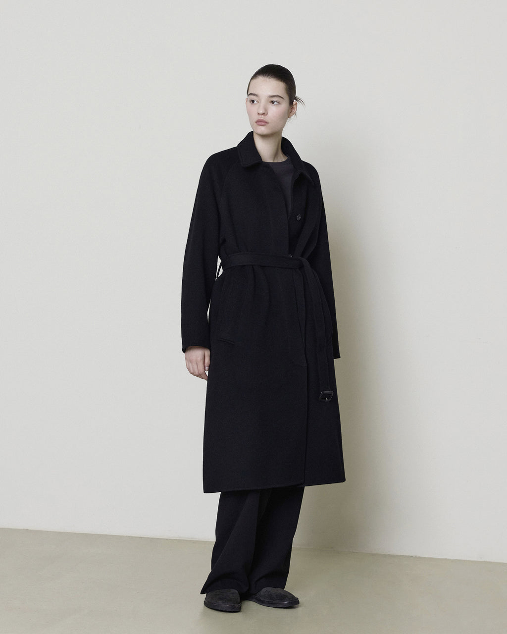 Brownyard - Handmade Belted Coat (Black) product image 4 | TRAB K-Fashion Australia
