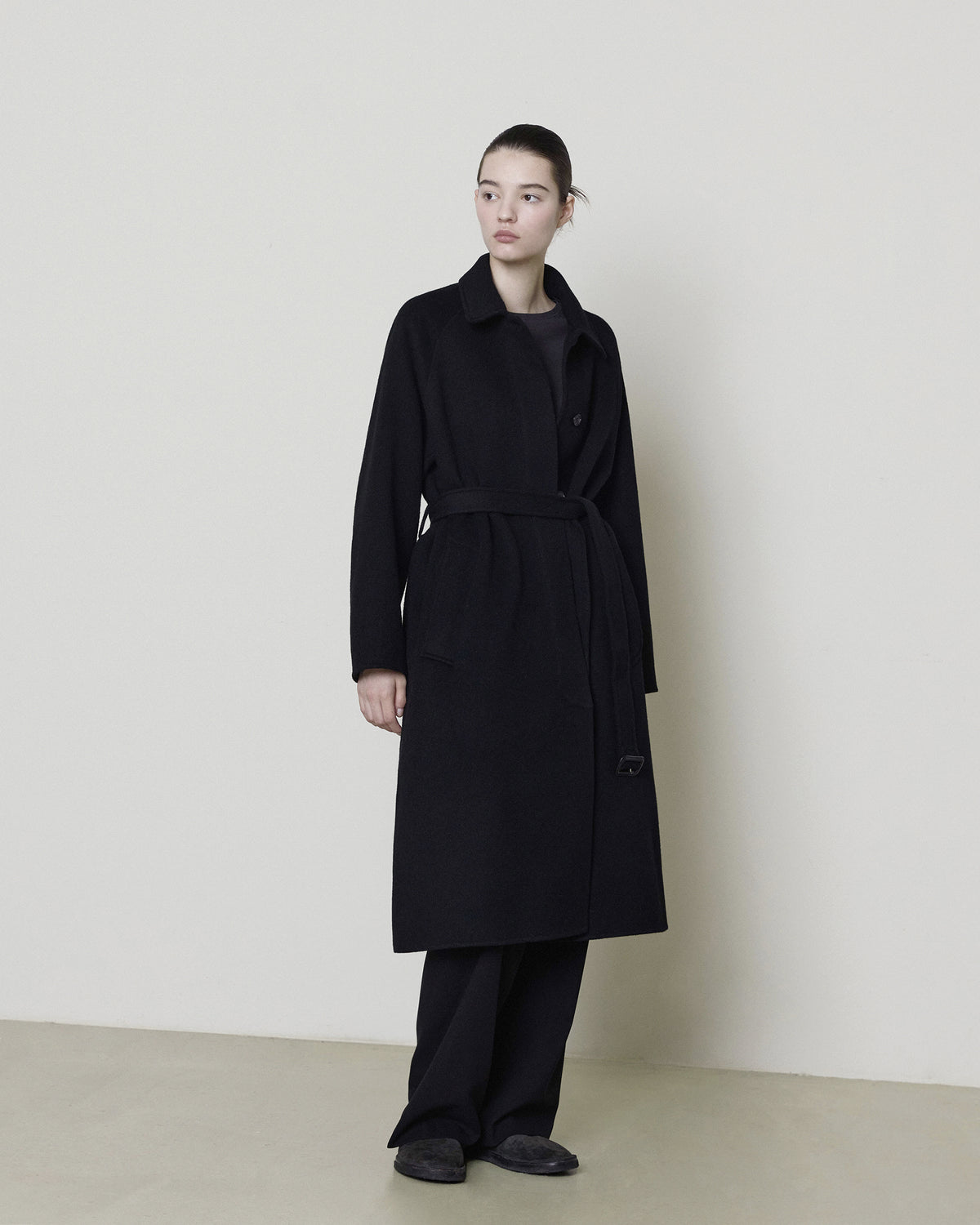 Brownyard - Handmade Belted Coat (Black) product image 4 | TRAB K-Fashion Australia
