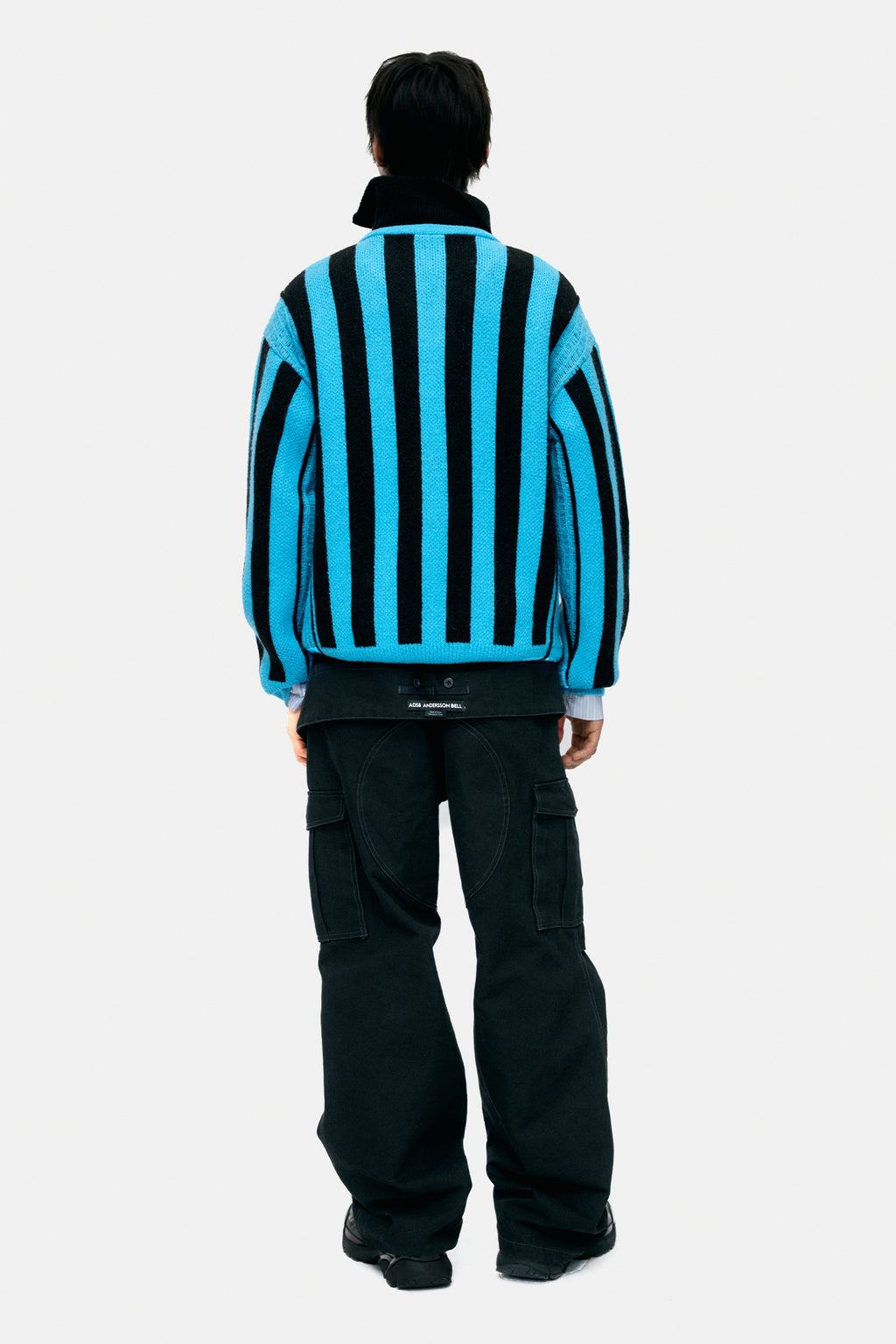 Andersson Bell - Adsb Half Zip-Up Emblem Sweater (Blue) product image 2 | TRAB K-Fashion Australia