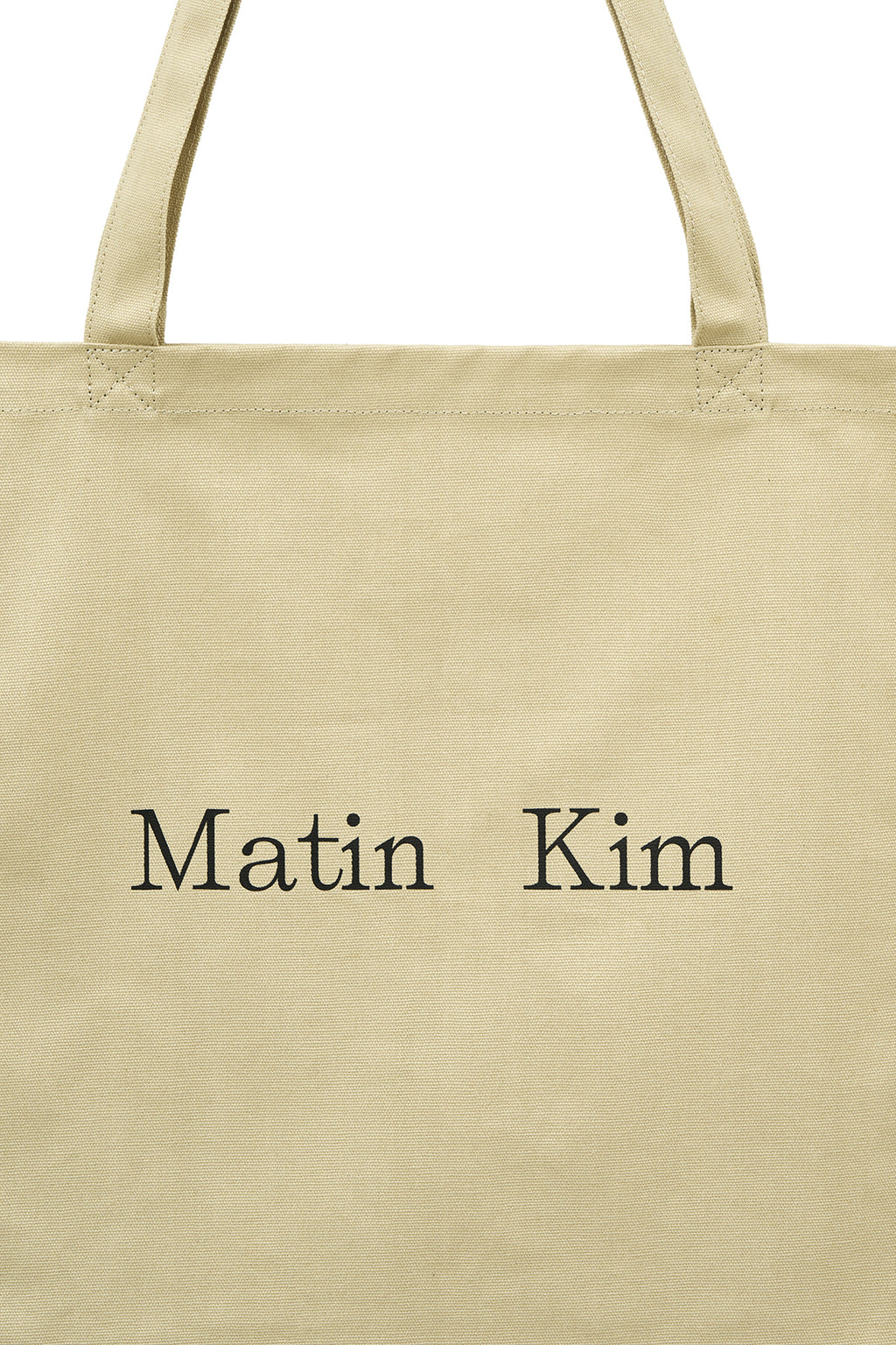 Matin Kim - Eyelet Logo Canvas Ecobag (Beige) product image 3 | TRAB K-Fashion Australia