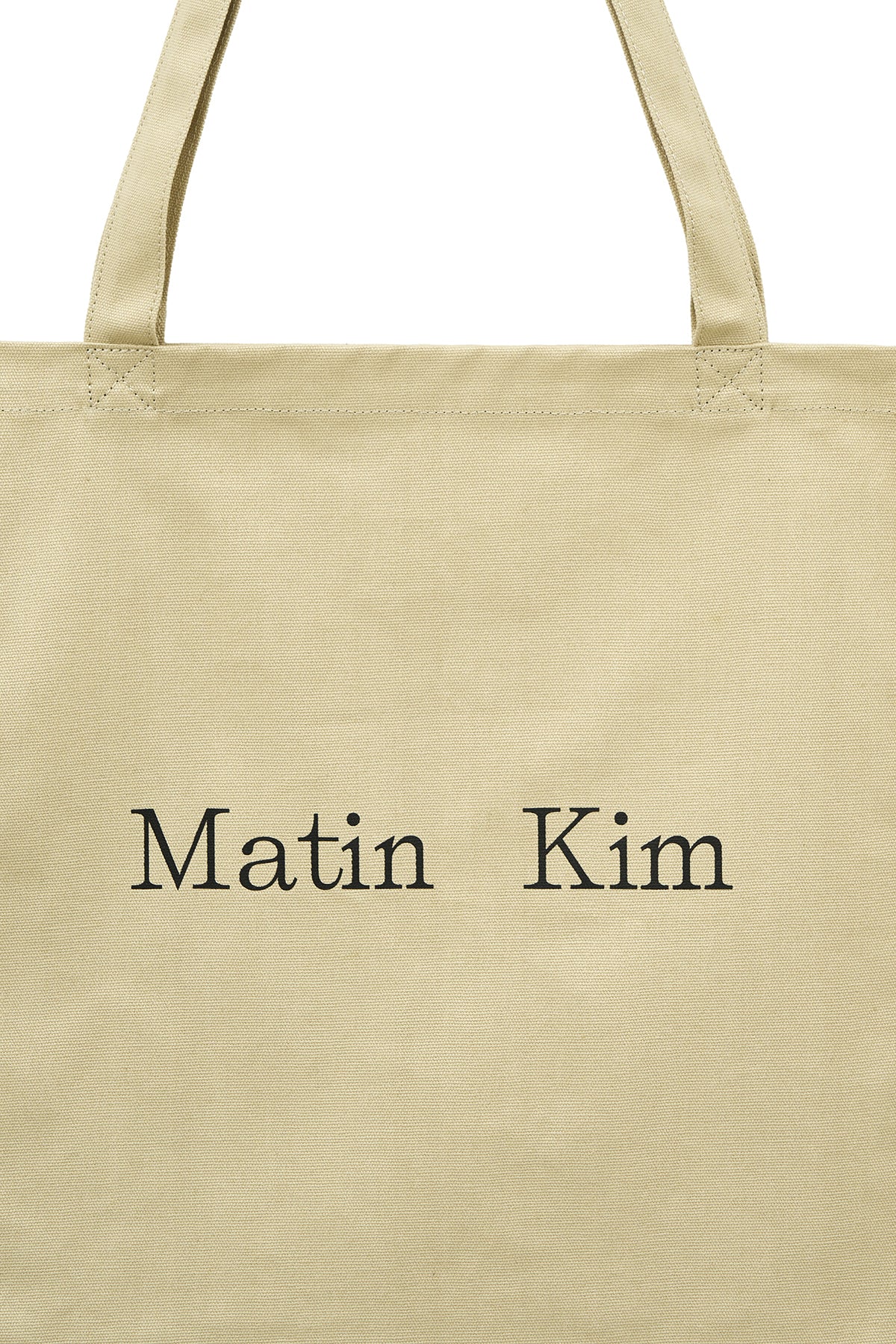 Matin Kim - Eyelet Logo Canvas Ecobag (Beige) product image 3 | TRAB K-Fashion Australia