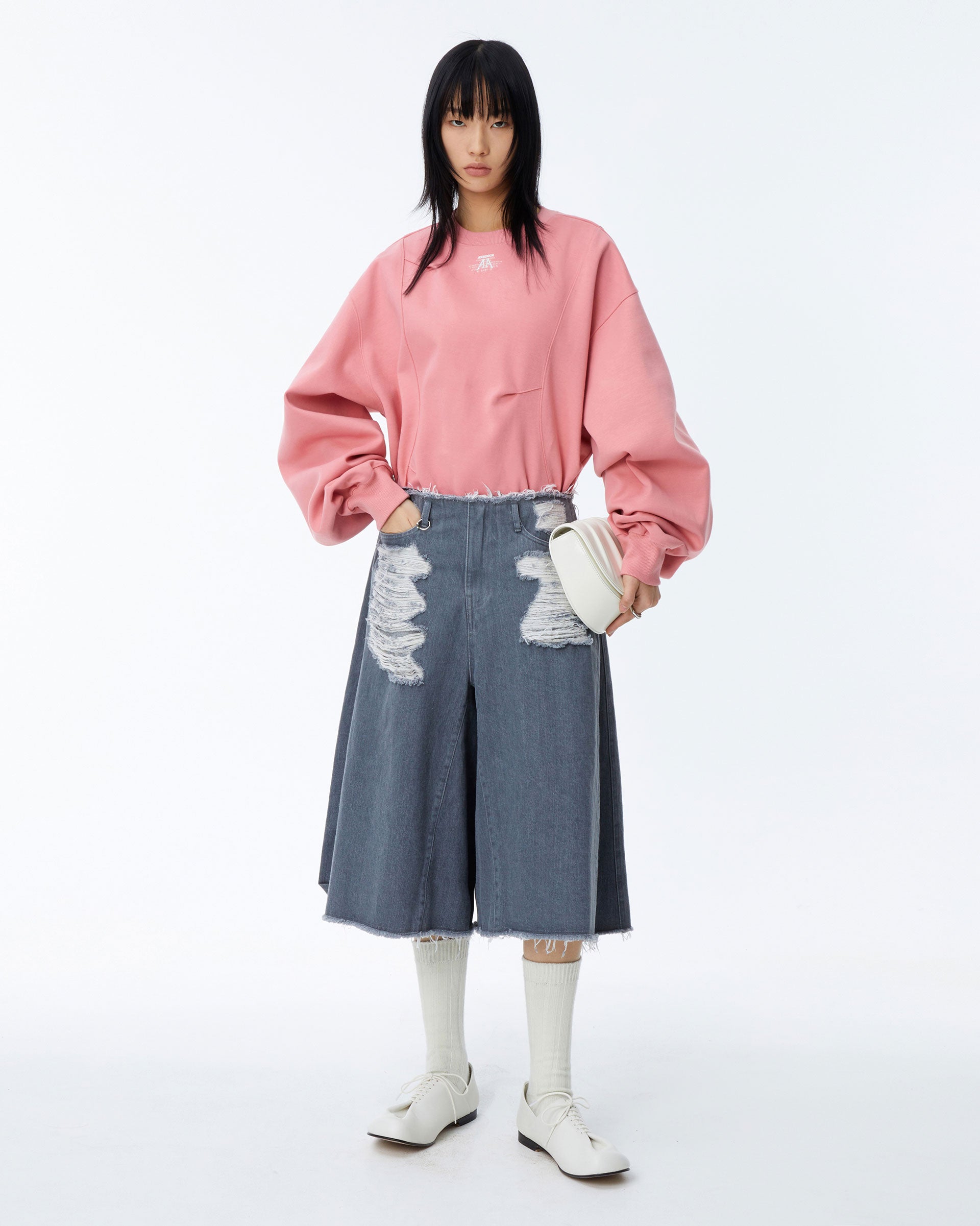 Ader Error - Nolc logo sweatshirt (Pink) product image 1 | TRAB K-Fashion Australia
