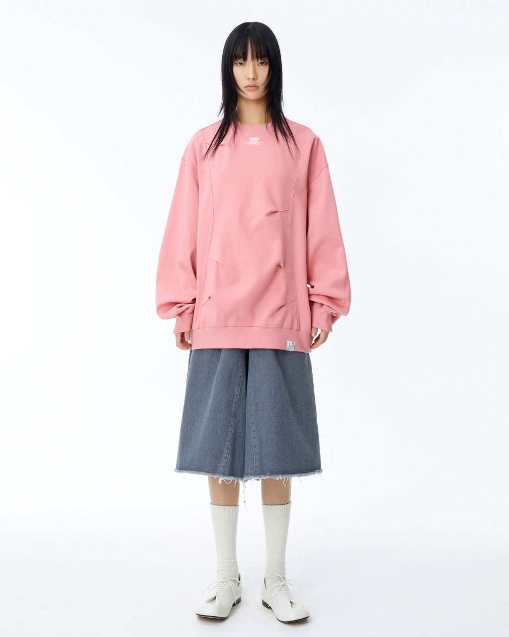 Ader Error - Nolc logo sweatshirt (Pink) product image 3 | TRAB K-Fashion Australia
