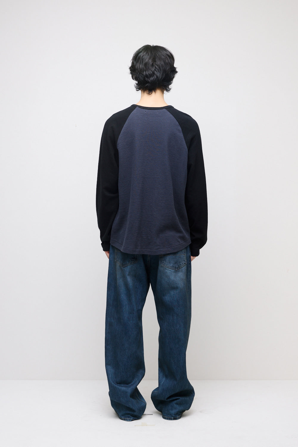 Hatchingroom - Raglan Tee (Black/Blue Charcoal) product image 6 | TRAB K-Fashion Australia