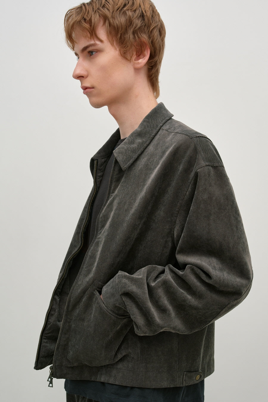 Insilence - VTG Corduroy Drizzler Jacket (Khaki Brown) product image 2 | TRAB K-Fashion Australia