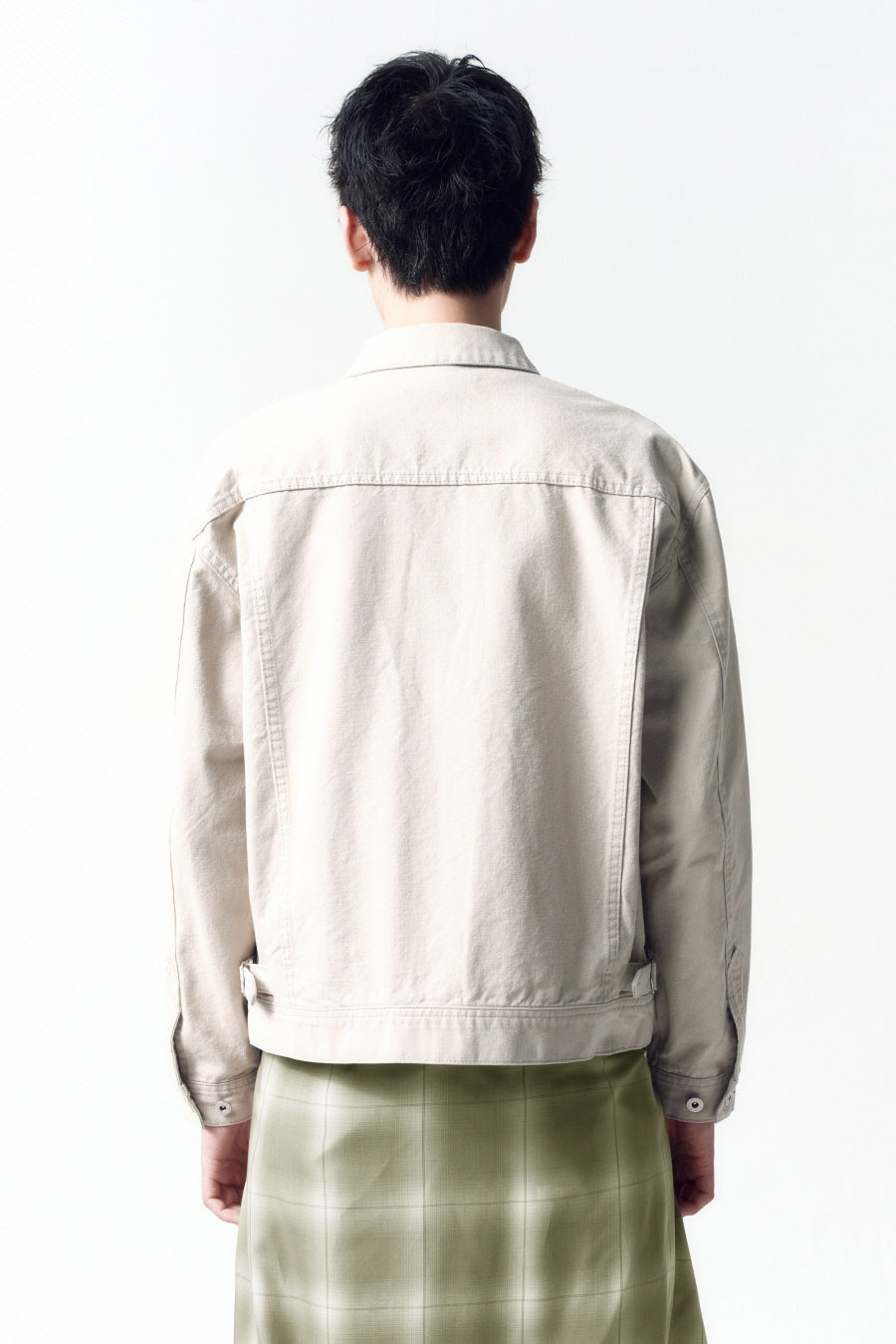 Insilence - Dust Trail Western Denim Jacket (Oatmeal) product image 5 | TRAB K-Fashion Australia