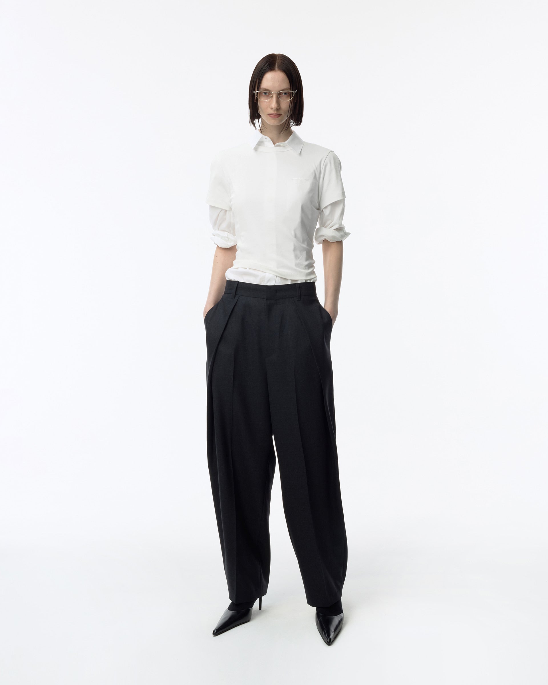Ader Error - Sig; BK Tag slacks 03 (Grey) product image 1 | TRAB K-Fashion Australia