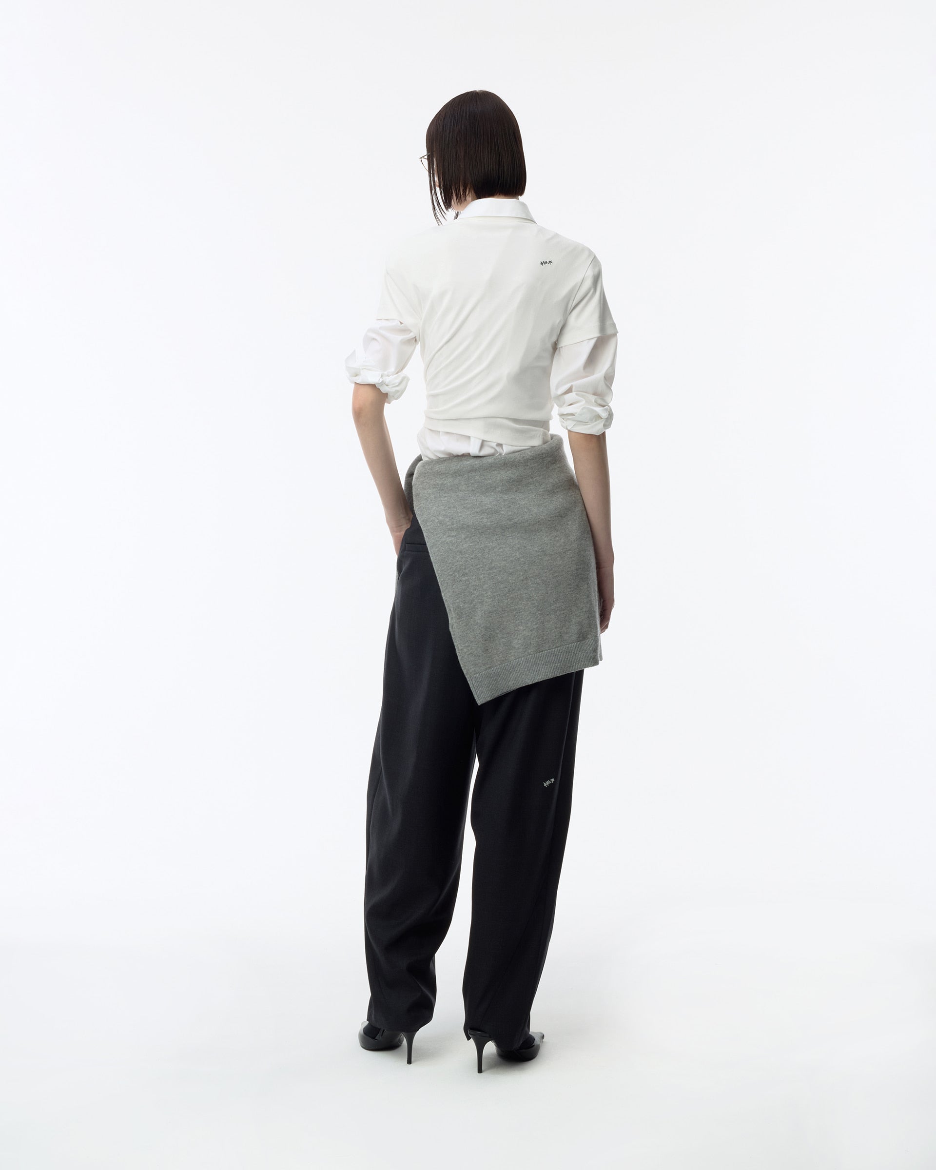 Ader Error - Sig; BK Tag slacks 03 (Grey) product image 2 | TRAB K-Fashion Australia