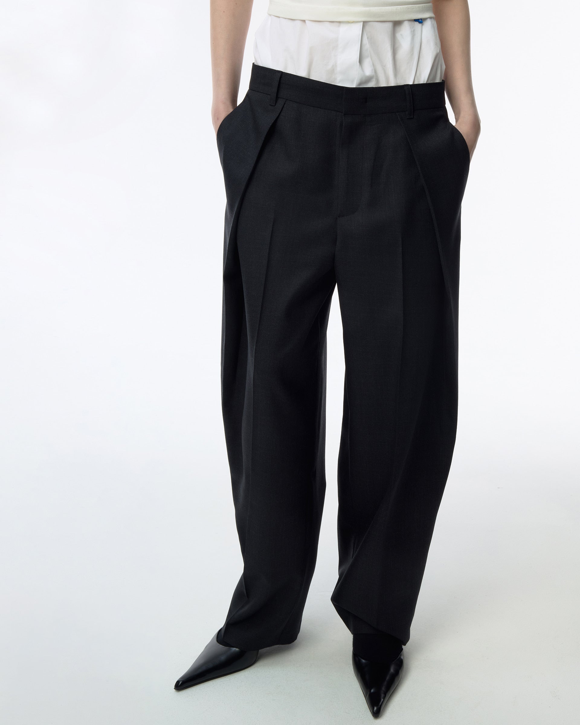 Ader Error - Sig; BK Tag slacks 03 (Grey) product image 4 | TRAB K-Fashion Australia