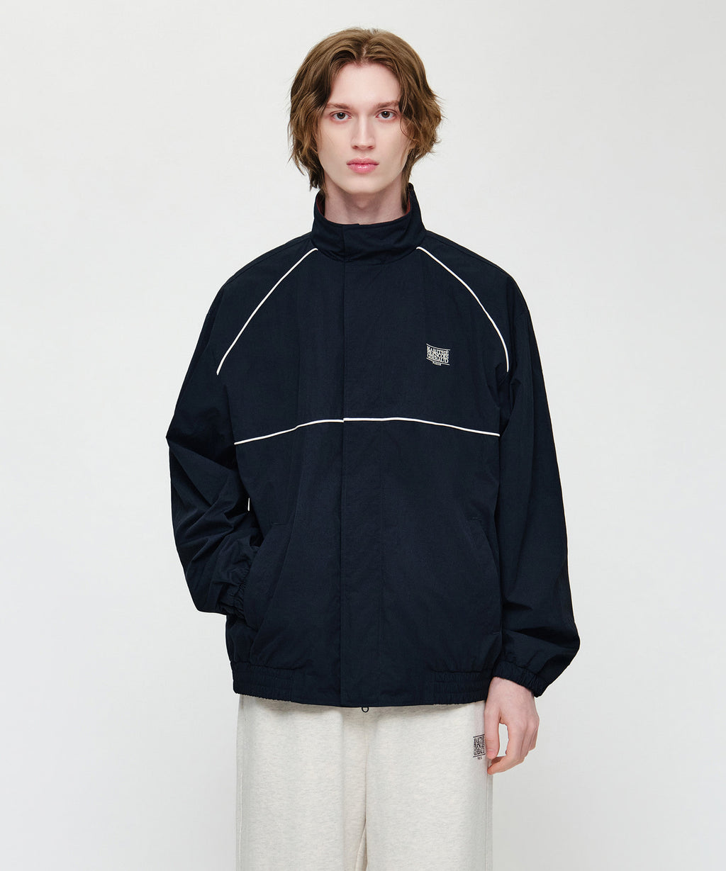 Marithe & Francois Girbaud - High Neck Wind Jacket (Navy) product image 1 | TRAB K-Fashion Australia