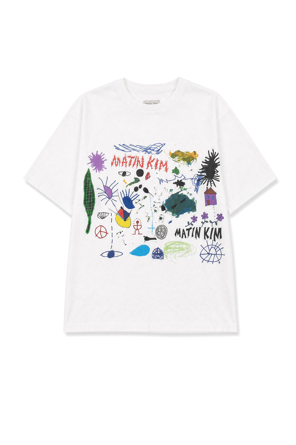 Matin Kim - [Pre-Order – Ships July 1] Artist Project Matin Kim X Stefan Meier Artwork Top (Off White) product image 1 | TRAB K-Fashion Australia