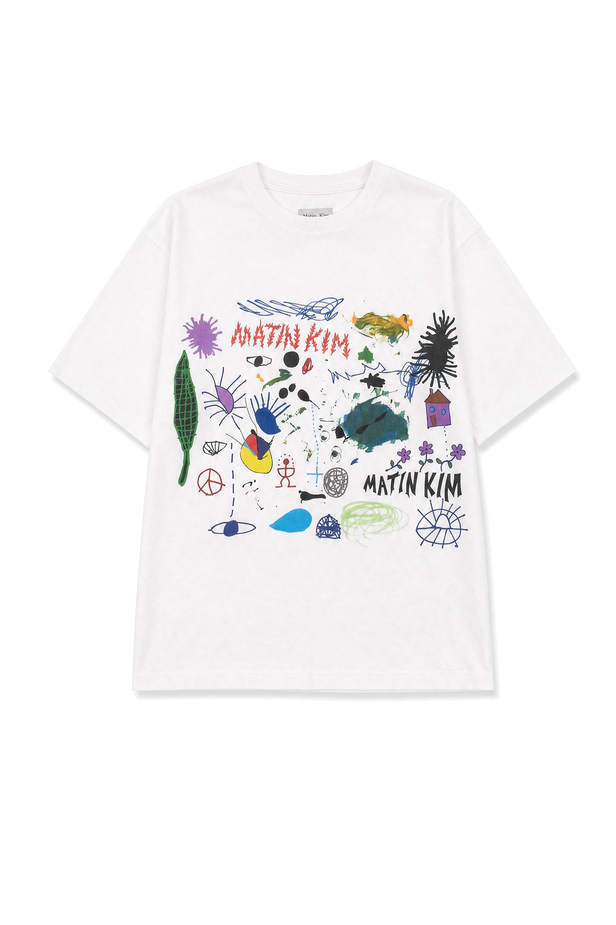 Matin Kim - [Pre-Order – Ships July 1] Artist Project Matin Kim X Stefan Meier Artwork Top (Off White) product image 1 | TRAB K-Fashion Australia