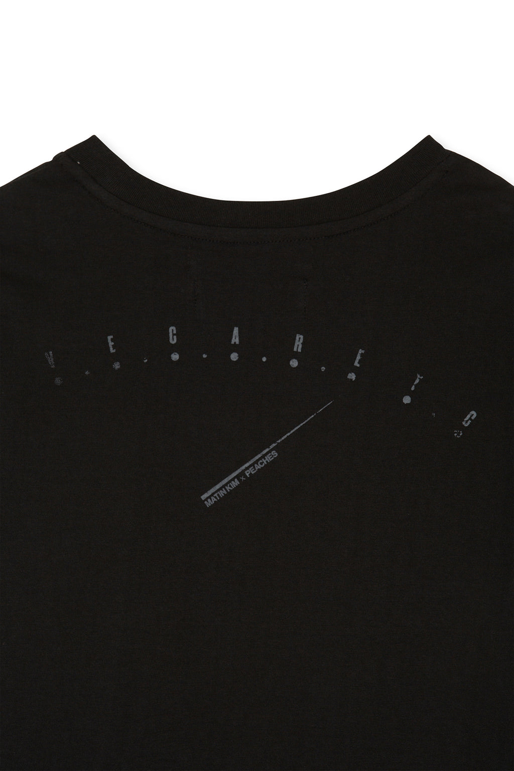 Matin Kim - Peaches Logo Graphic Crop Top (Black) product image 7 | TRAB K-Fashion Australia