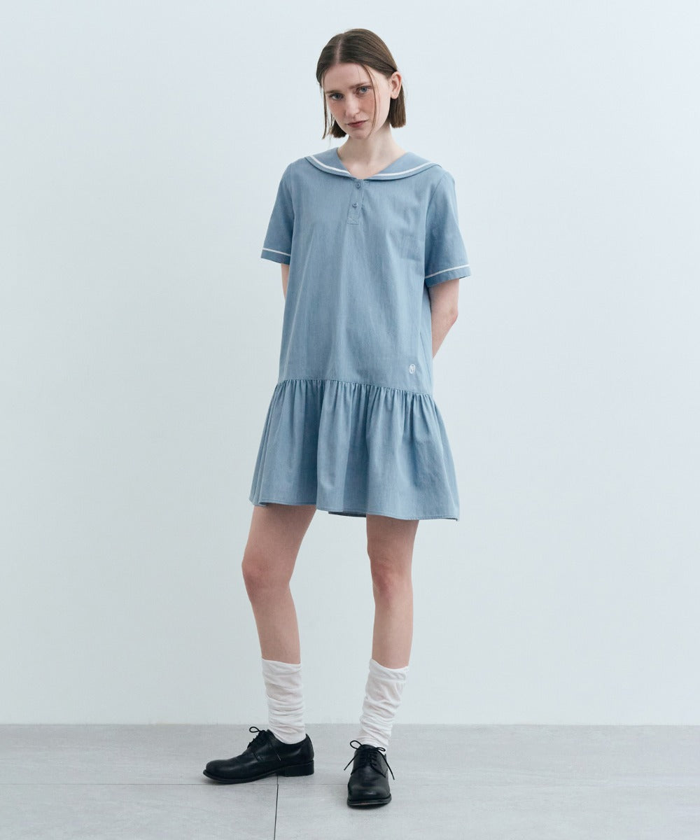 Marithe & Francois Girbaud - Sailor Onepiece (Light Blue) product image 1 | TRAB K-Fashion Australia