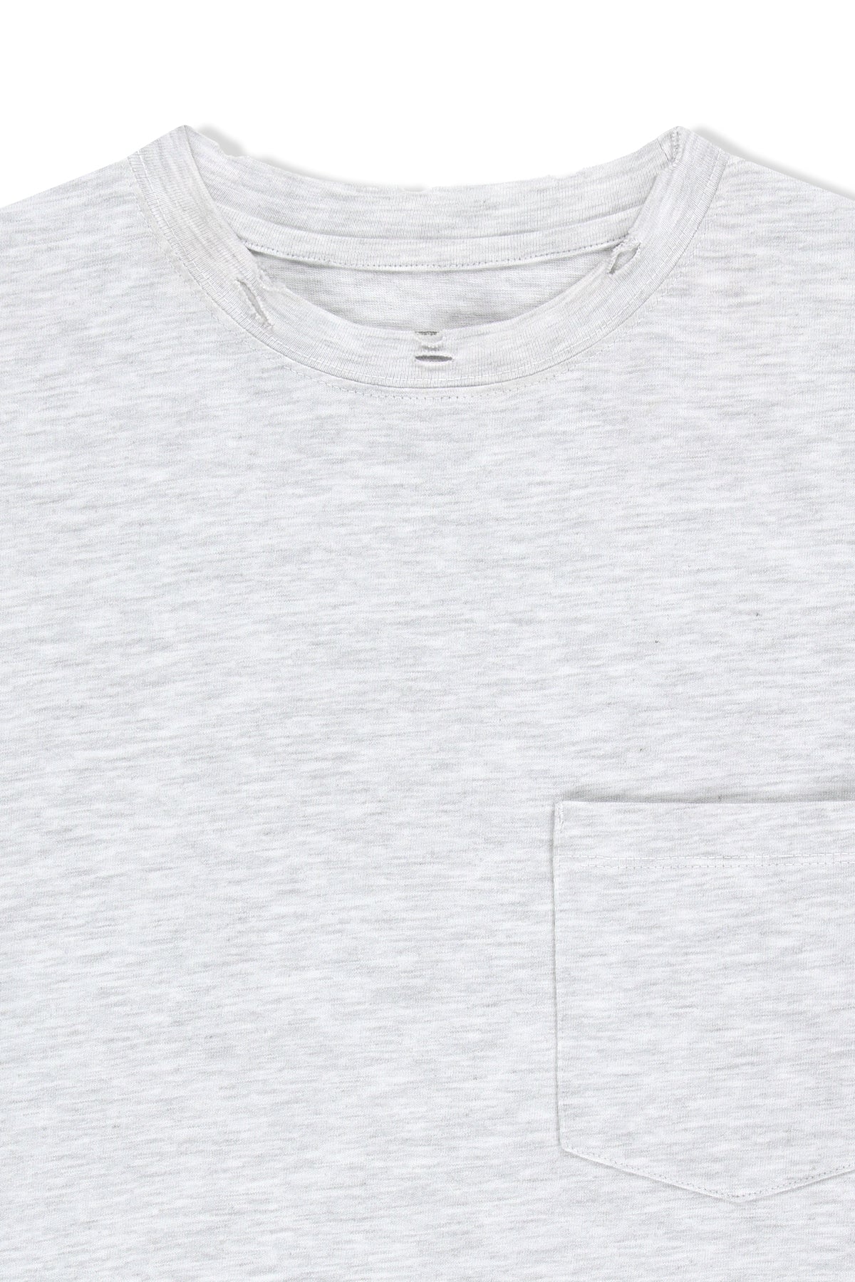 Matin Kim - Calligraphy Back Logo Pocket Top (Light Grey) product image 3 | TRAB K-Fashion Australia