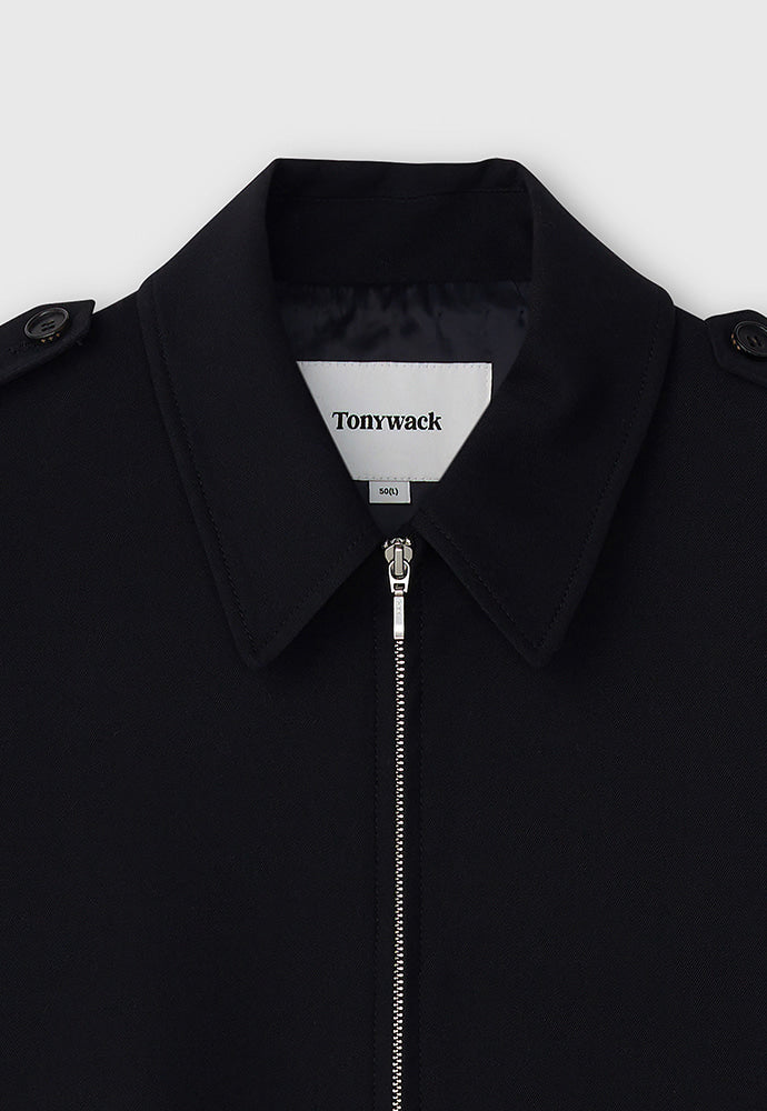 Tonywack - Wool Twill Epaulet Blouson (Midnight) product image 11 | TRAB K-Fashion Australia