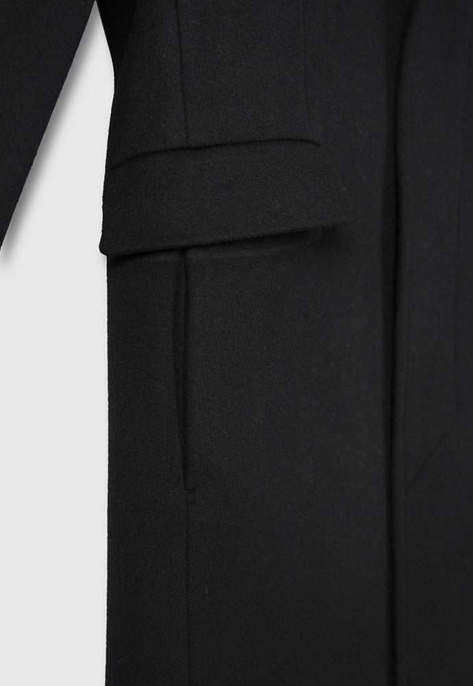 Tonywack - Wool And Cashmere Tailored Single Coat (Black) product image 13 | TRAB K-Fashion Australia