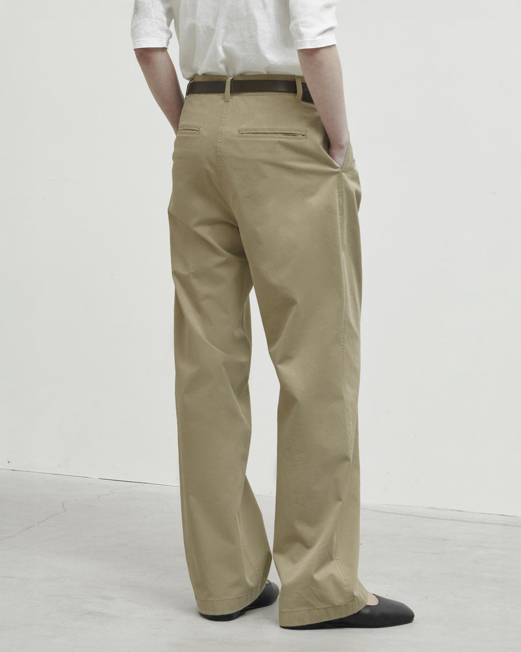 Brownyard - Washed Two Tuck Pants (Beige) product image 2 | TRAB K-Fashion Australia