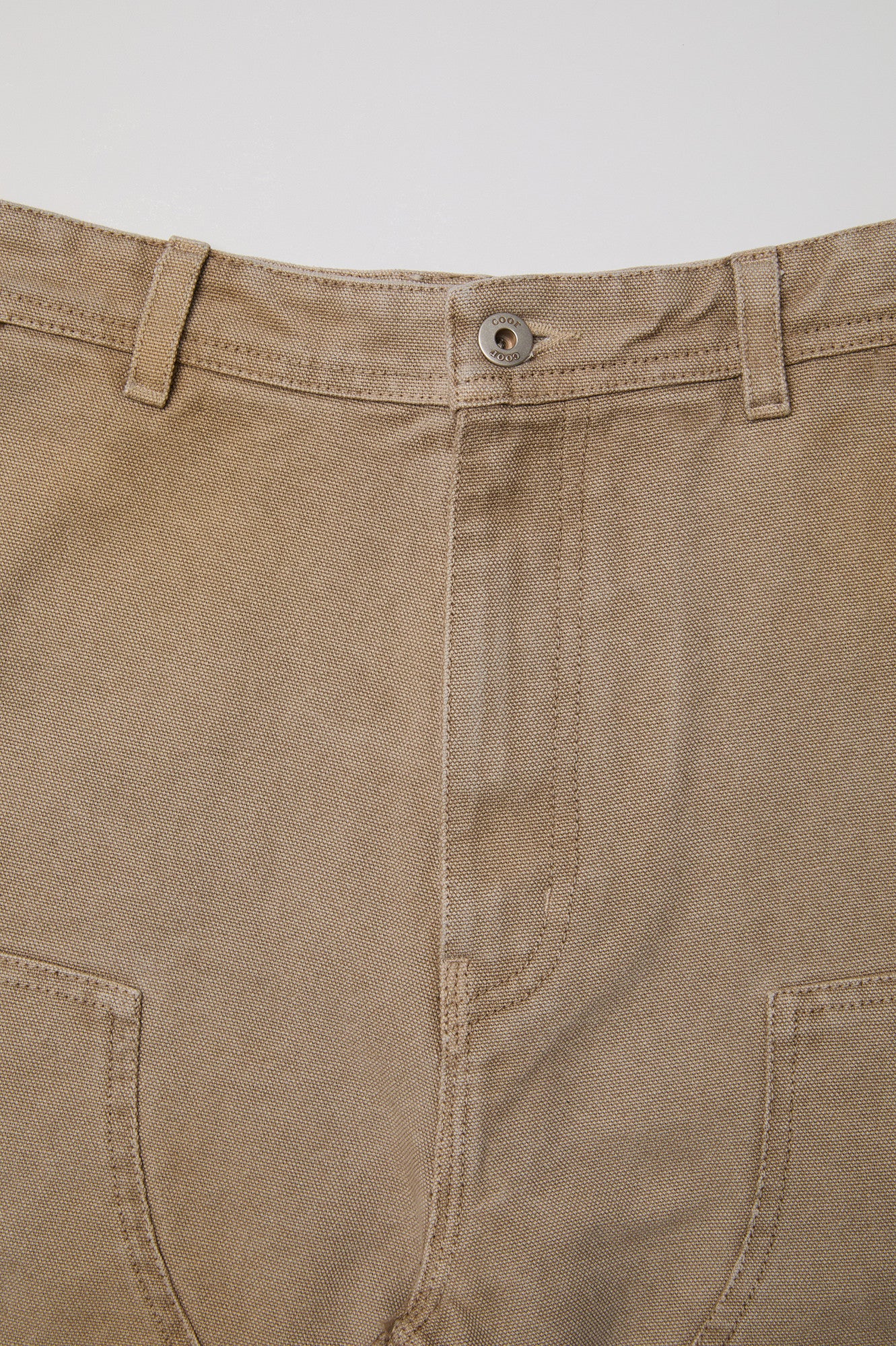 Coor - Over Dyed Bermuda Double Knee Pants (Washed Beige) product image 5 | TRAB K-Fashion Australia