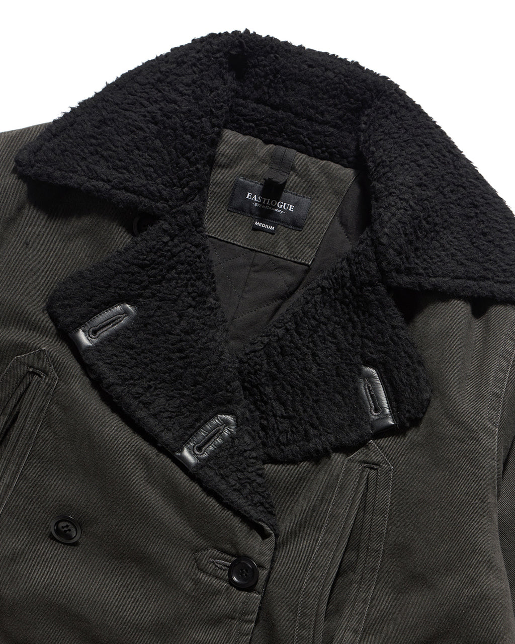 Eastlogue - Barnstormer Shearling Coat (Vintage Charcoal) product image 7 | TRAB K-Fashion Australia