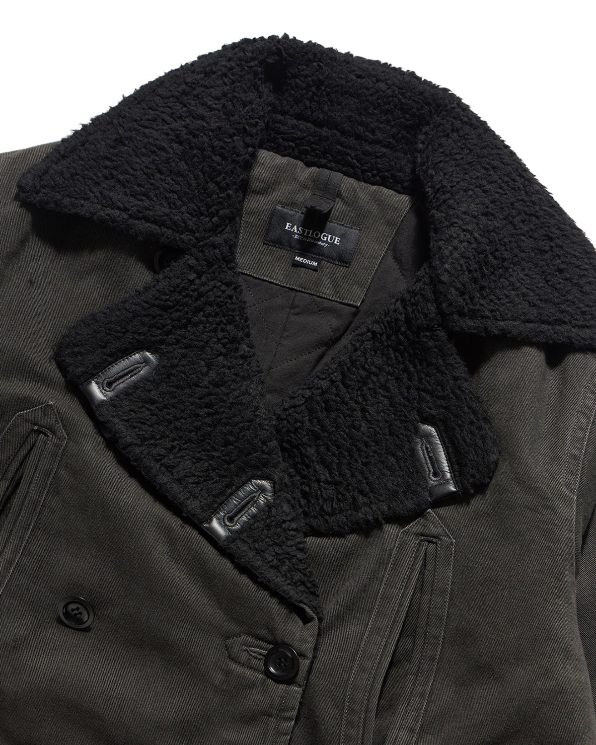Eastlogue - Barnstormer Shearling Coat (Vintage Charcoal) product image 7 | TRAB K-Fashion Australia