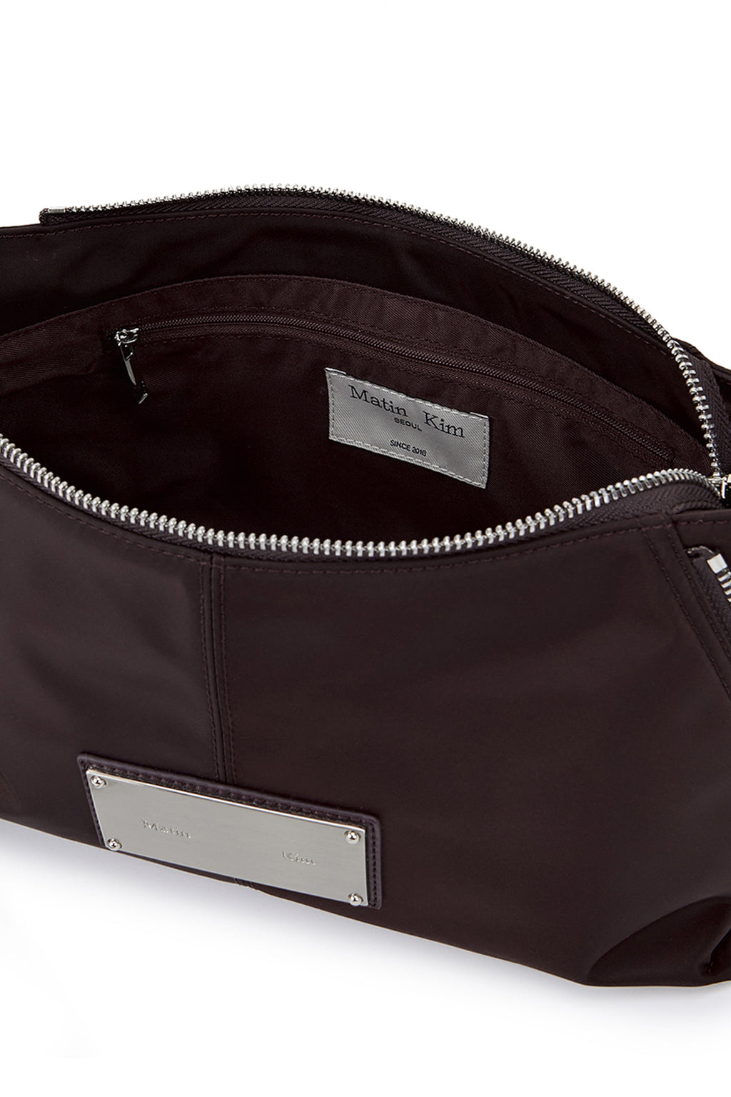Matin Kim - Side Zipper Fabric Two Way Bag (Wine) product image 4 | TRAB K-Fashion Australia