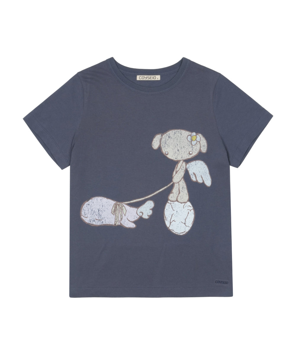 Coyseio - Teji Vintage Graphic T-Shirt (Navy) product image 9 | TRAB K-Fashion Australia