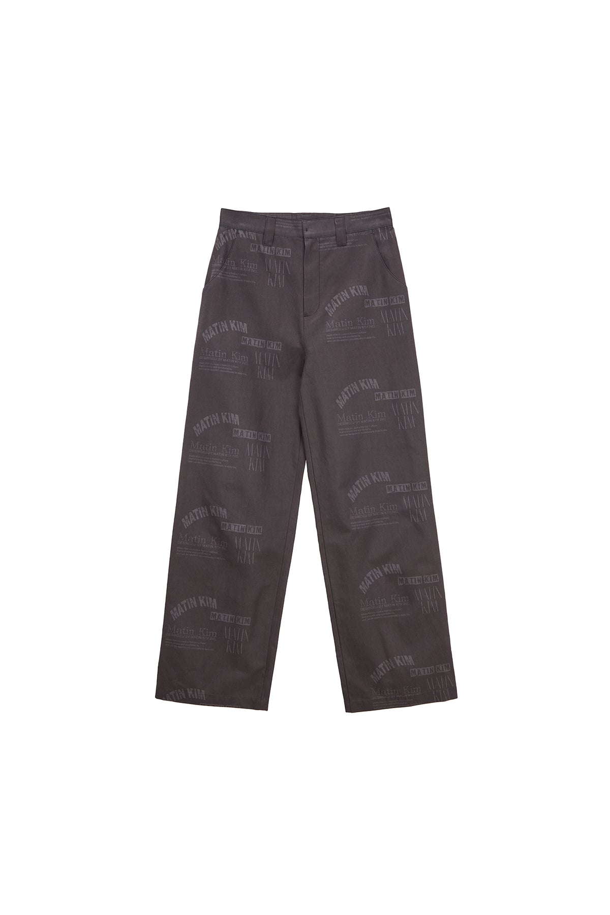 Matin Kim - Logo Stamp Cotton Pants (Black) product image 1 | TRAB K-Fashion Australia