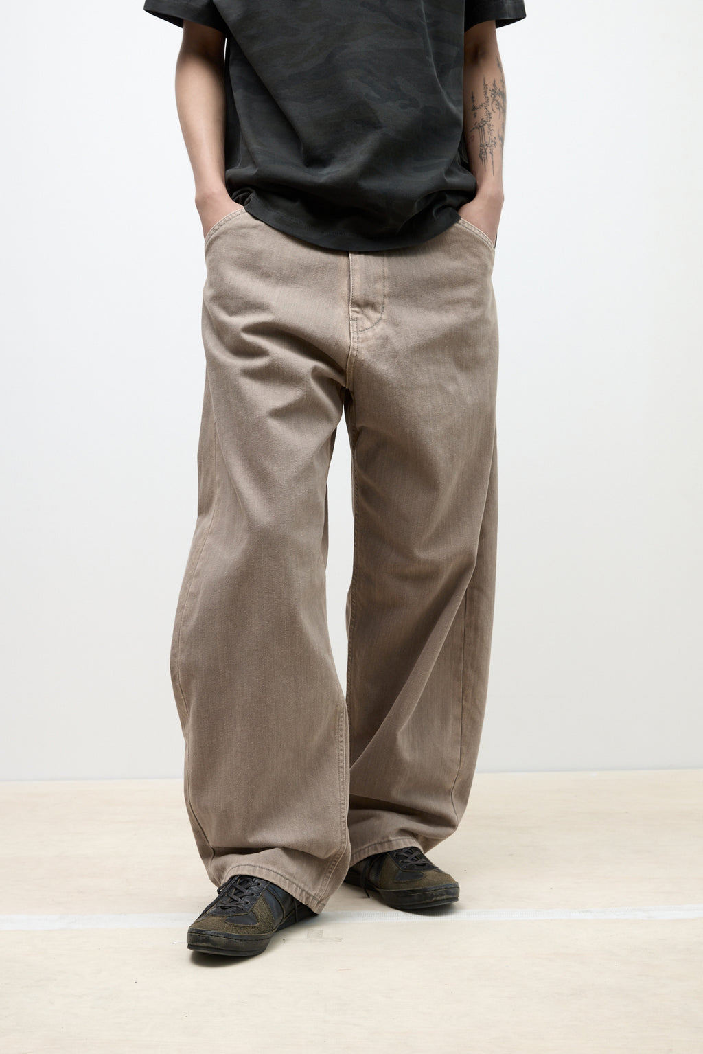Hatchingroom - Curve Jeans Washed (Beige) product image 12 | TRAB K-Fashion Australia