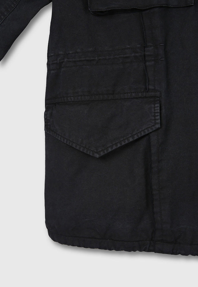 Tonywack - Garment-Dyed Gabardine Oversized Military Jacket (Carbon Pigment) product image 32 | TRAB K-Fashion Australia