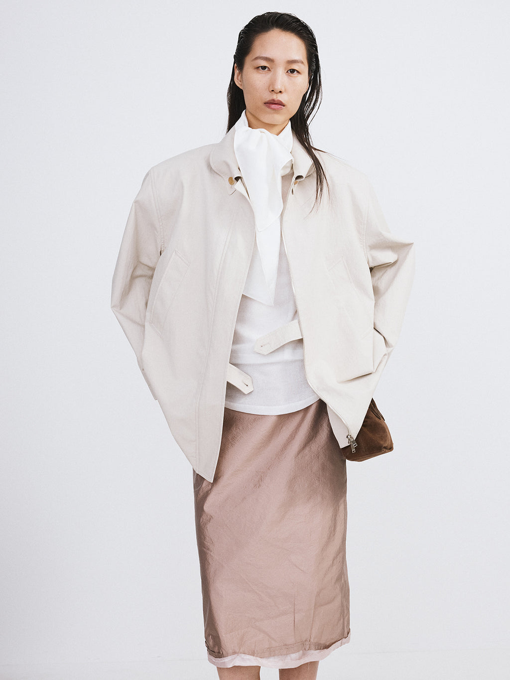 Recto - Detachable Pad Hunting Coat (Ecru) product image 4 | TRAB K-Fashion Australia