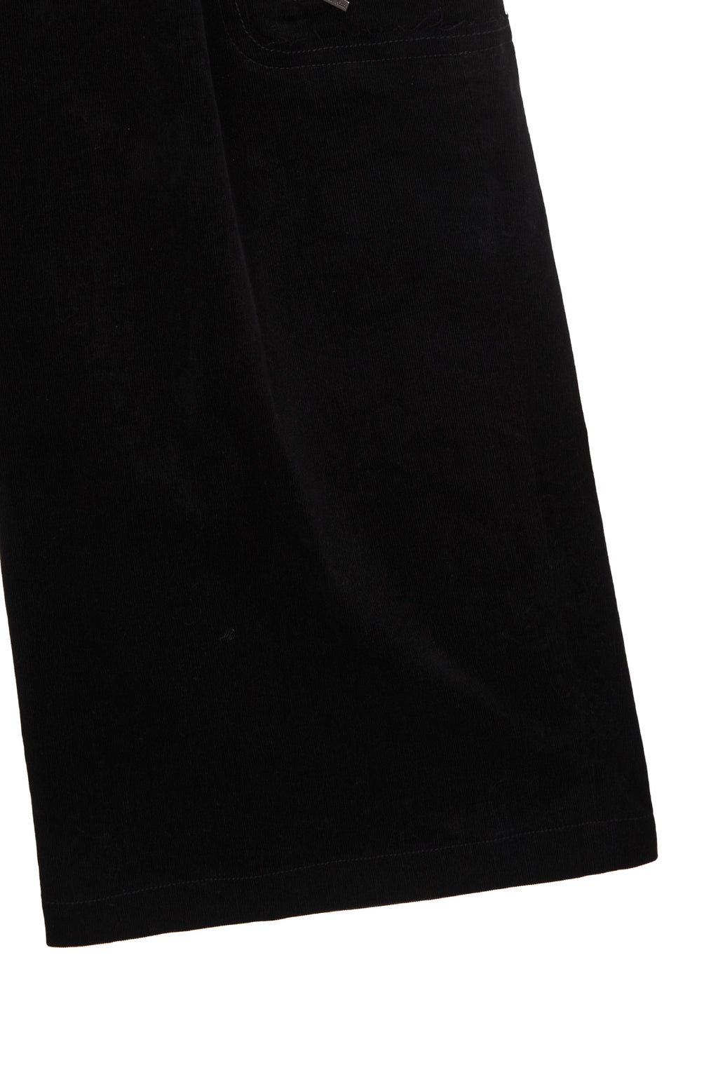 Matin Kim - Corduroy Tuck Point Wide Pants (Black) product image 4 | TRAB K-Fashion Australia
